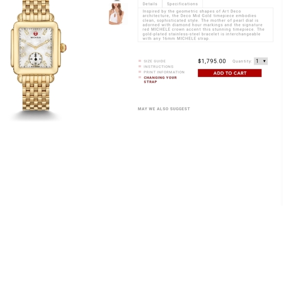 MICHELE DECO WATCH - Picture 6 of 6